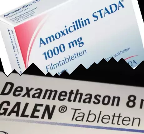 Amoxicillin mot Dexametason