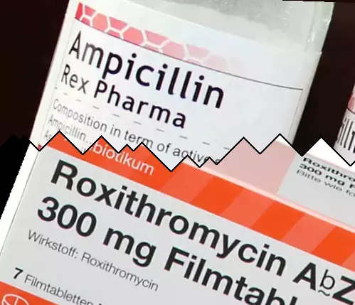 Ampicillin mot Roxitromycin