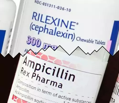 Cephalexin mot Ampicillin