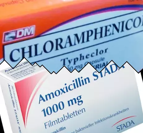 Kloramfenikol mot Amoxicillin