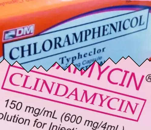 Kloramfenikol mot Klindamycin