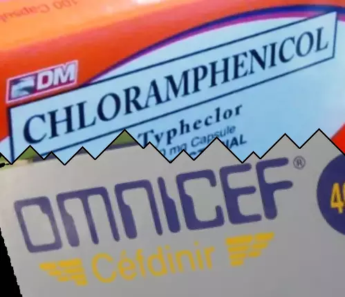 Kloramfenikol mot Omnicef