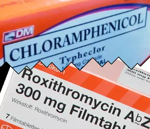 Kloramfenikol mot Roxitromycin