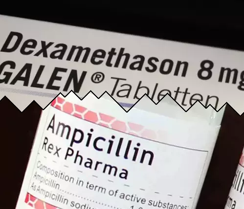 Dexametason mot Ampicillin