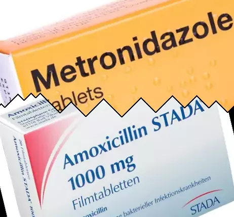 Metronidazol mot Amoxicillin