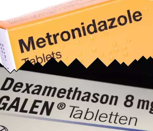 Metronidazol mot Dexametason