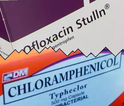 Ofloxacin mot Kloramfenikol
