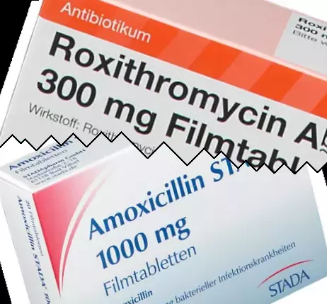 Roxitromycin mot Amoxicillin